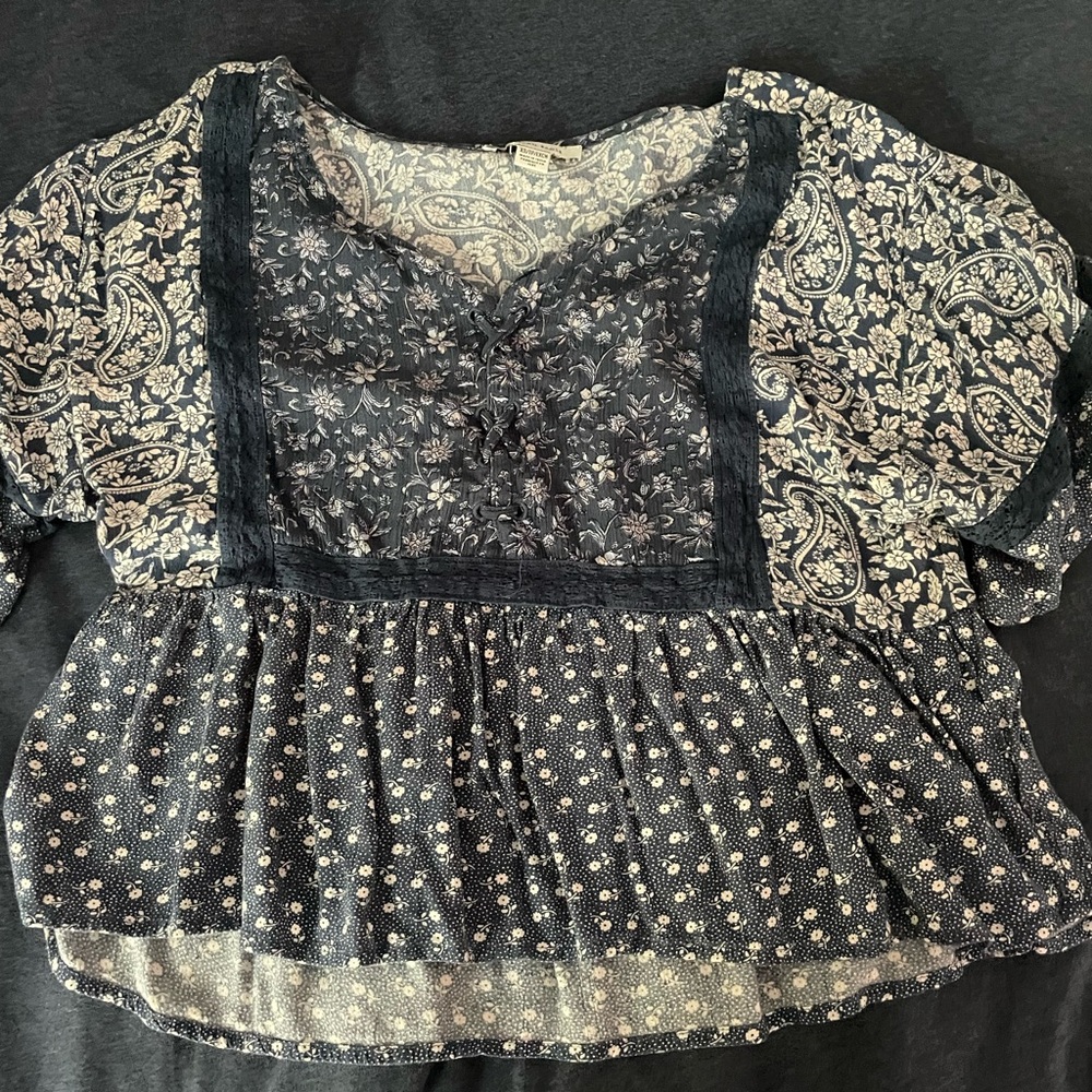Hanker Chief Print Top